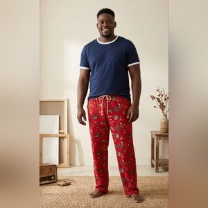 Magellan Outdoors Red Holiday Fish-Print Pajama Onesie